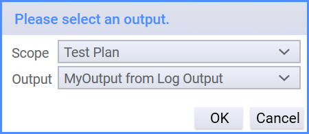 Selecting an output